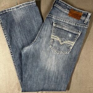 BKE Blue Bootcut Jeans for Men